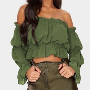 Prettylittlething Bardot Top